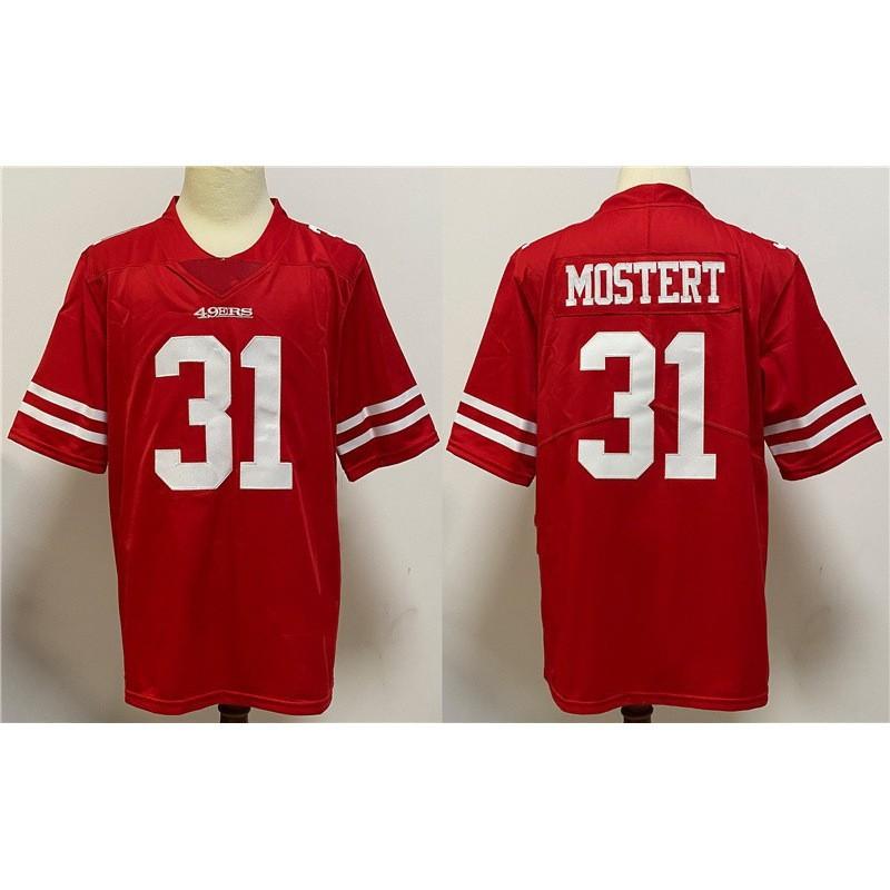 Mens San Francisco 49ers NFL Football Jersey Premium Embroidered Team Sport Shirt Fans Game Day Wear