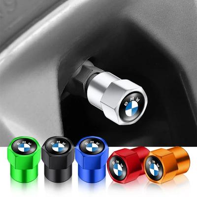 4 Pezzi Styling Auto Tappi Valvola a Vite per Pneumatici Ruote Emblema Per M E81 E90 E92 E93 F30 E60 E61 F07 F10 F18 F12 X2 Serie 3 4 5 6 7