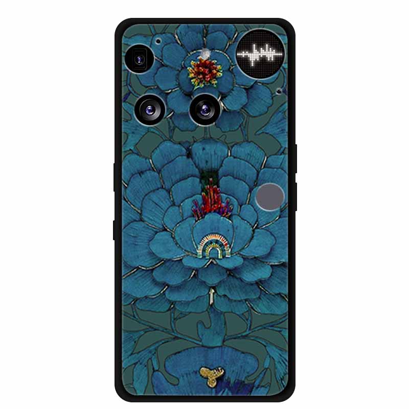 Flowers Case For Nothing Phone 3 Phone3 Soft Silicone Phone Cover Funda Black TPU Protective Bumper Coque for Nothing Phone (3)