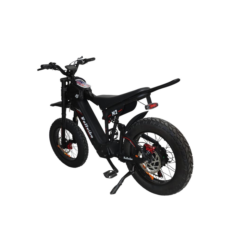Voltvibe M2 Felnőtt Elektromos Kerékpár 2000W Nagy Hatékonyságú Motor 60V25Ah Védett Akkumulátor Teljes Rugózás az Ultrapuha Kerékpározási Élményért