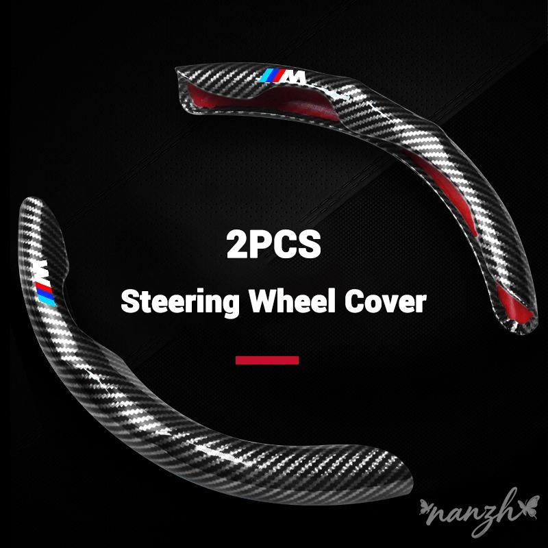 A pair Car Steering Wheel Cover Interior Anti-slip Sleeve Protector For BMW M X1 X2 X3 X5 X6 E46 E39 E90 E36E60 E34 E30 Keychain