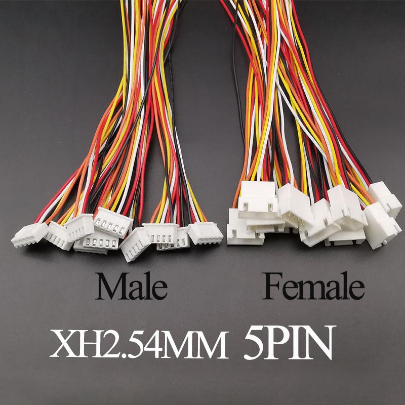 10PCS Micro JST XH 2.54 2P 3P 4P 5P 6PIN Male Female Plug Connector 2.54mm Pitch With Wire Cable Battery Charging Cable