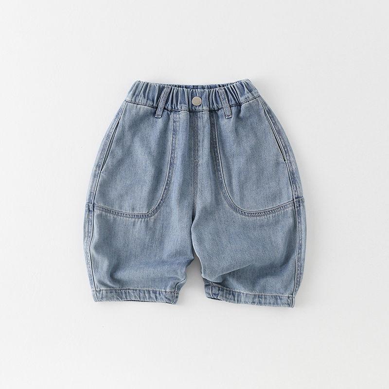 Children's Thin Jeans Summer Versatile Boys' Cropped Pants Summer Baby Thin Pants Trendy