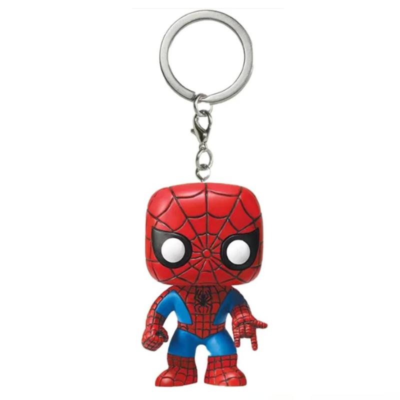 hot Marvel Spider Man Creative Student Keychain Pendant Anime Peripheral Men's Car Keychain Fashion Women' Bag Accessories Lovely Gifts