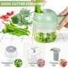 Multifunctional Electric Vegetable Slicer Cutter Fruit Vegetable Tools Chop Meat, Garlic and Wash Dishes Kitchen Gadgets Items