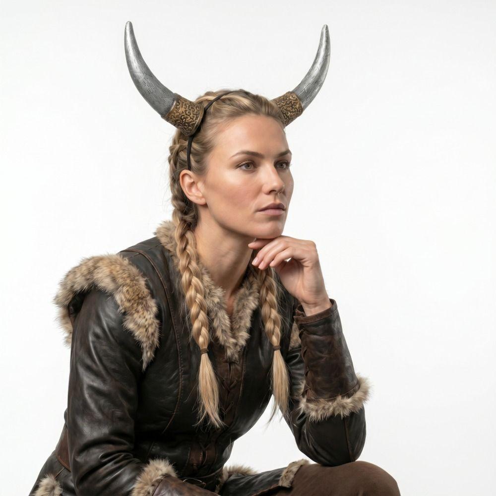 Pu Cosplay Hairband Ox Horn Halloween Hair Hoop Halloween Horns Headband  Masquerade Party