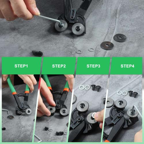 LEONTOOL Manual Tile Nipper Replacement Blade, Carbide Blade, Replacement for Glass Cutter, Glass Nipper, Dedicated Parts Set, Sharp Cutting Edge, Til