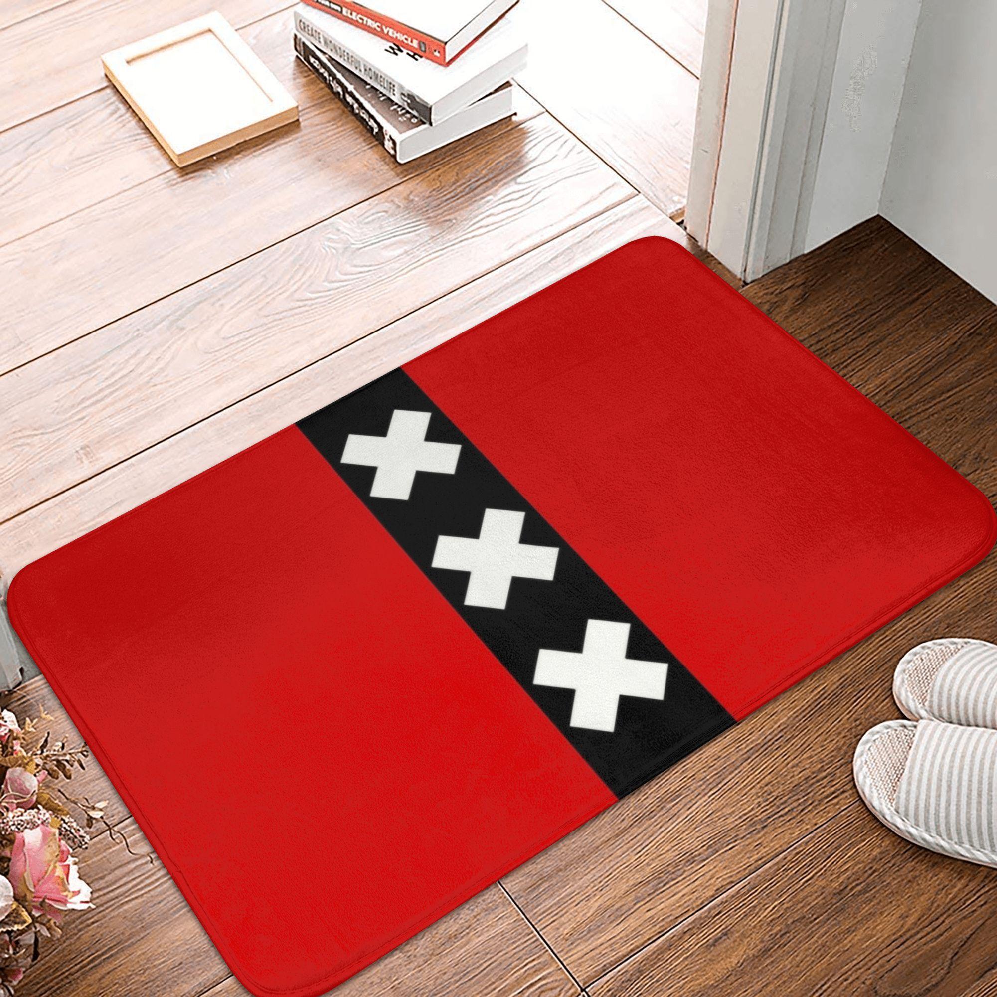 

Amsterdam Andreas Cross Door Floor Bath Kitchen Mats Anti-Slip Outdoor Netherlands Doormat Toilet Entrance Rug Carpet Footpad 40cmx60cm