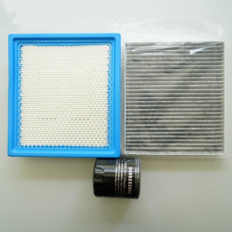 Set Filters for Dodge Journey Air Filter + Cabin Air Condition+ Oil Filter 68081249AC 05058693AA 04892339AA MO-339
