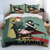 Anime SPY×FAMILY Anya Bedding Set Boys Girls Twin Queen Size Duvet Cover Pillowcase Bed Boys Adult Fashion Home Textileextile
