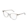 Simple Thin Temples, Acetate Frame, Oval Optical Glasses, Women's Light Brown