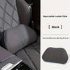Car Seat Lumbar Support Pillow Napa Leather Back Cushion Ergonomic Design Accessories For Comfort Headrest Neck Auto Interior