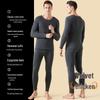 Yuzhaolin Men's Thickened Fleece Lined Thermal Underwear Set