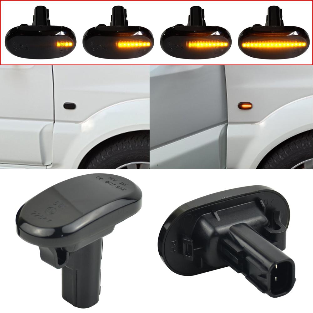2PCS Led Dynamic Side Marker Turn Signal Indicator Repeater Light For SUZUKI JIMNY JB64W JB74 JB23 JB64 1999-2019Turn Signal 2