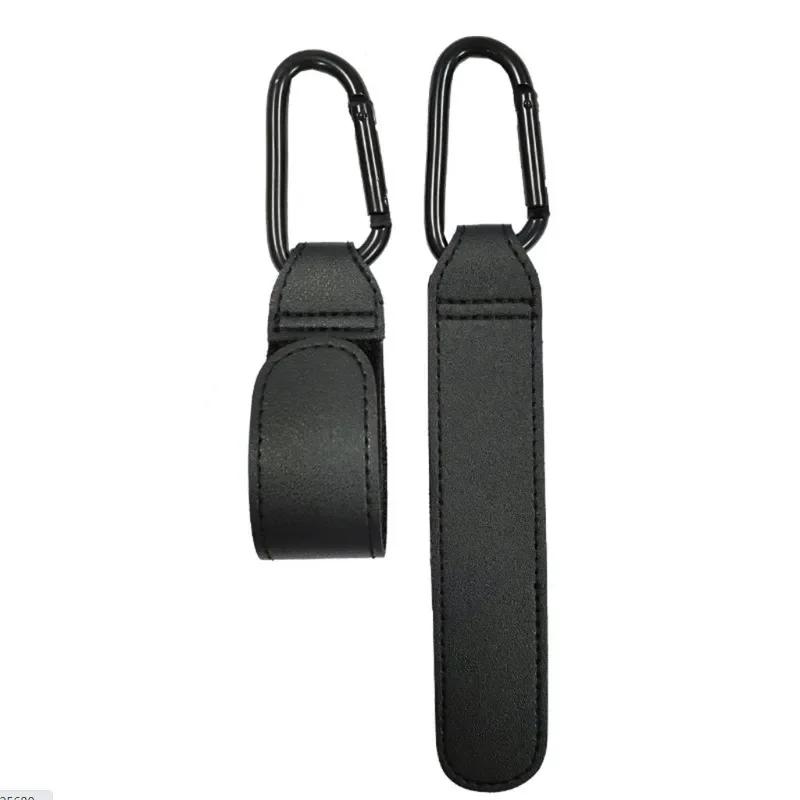 Wholesale 2pcs PU Leather Rotate 360 Baby Hook for Stroller Pram Rotatable Cart Degree Organizer Pram Hook Stroller Accessories