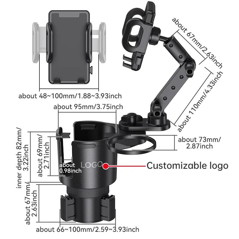 Car Cup Holder Extender Multi-functional Drink Holder Car Interior Accessories