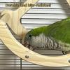Wooden Parrot Swing Durable Rocking Perch Stand Enrichment Toy Bird Cage Accessories  Pet Parrot