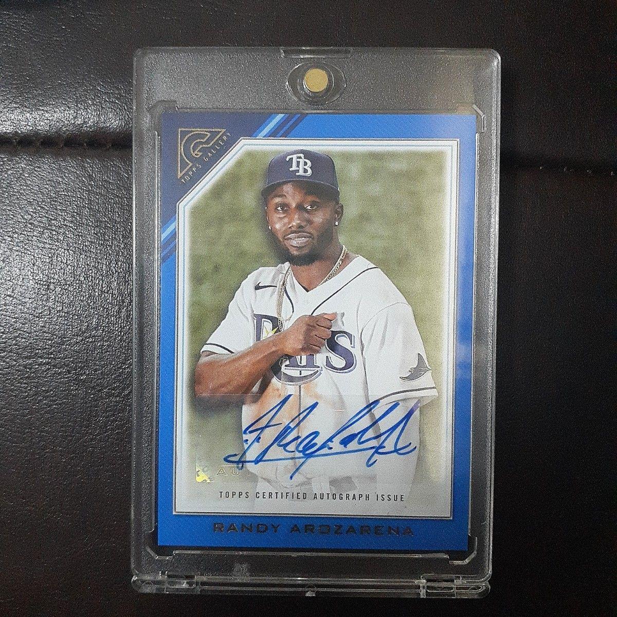 Used Randy Arozarena 2022 Topps Gallery Autographed Card MLB