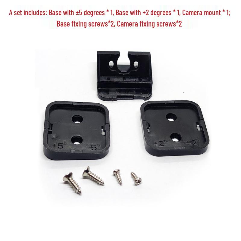 

Universal Car Camera Mount: Rearview Driving Recorder Holder with Screws чёрный