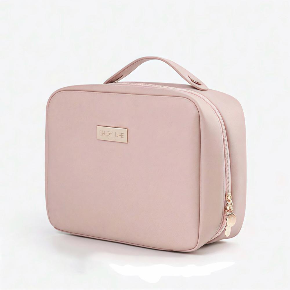 

Women s portable large capacity travel grooming bag, portable travel skincare and cosmetics grooming storage bag.zwq розовый