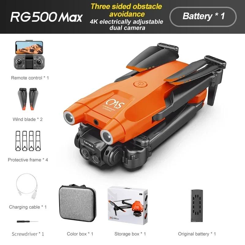 New Drone RG500 Max 3-sided Obstacle Avoidance Brushless Motor Optical Flow Dual Camera HD Aerial Photography Remote Control Toy