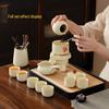 Chaxun Light Luxury Ru Kiln Automatic Tea Set