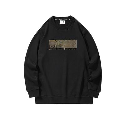 QIAODAN Men's Round Neck Long Sleeve Pullover Sweatshirt