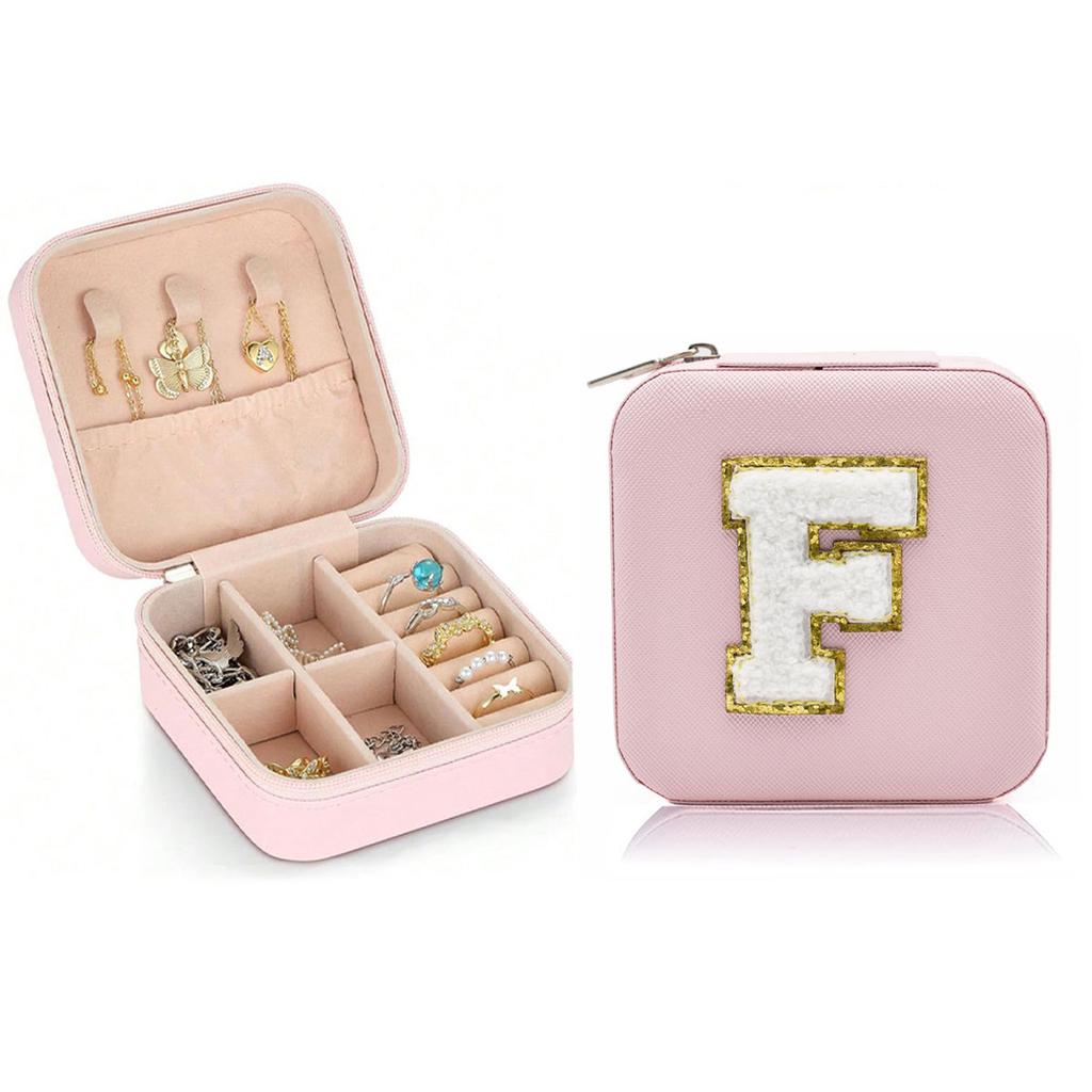 New creative letter jewelry box portable travel ring necklace earrings stud earrings earrings earrings earrings storage box-liu