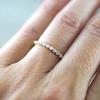 Dazzling Cubic Zirconia Rings Women Minimalist Thin Rings Hot Sale Stackable Accessories 3 Metal Colors Trendy Jewelry