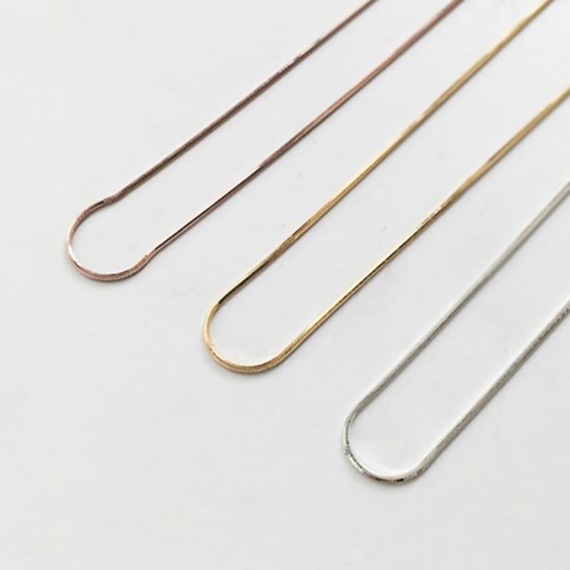 Modernlike 14k Gold-filled Silver Snake Necklace