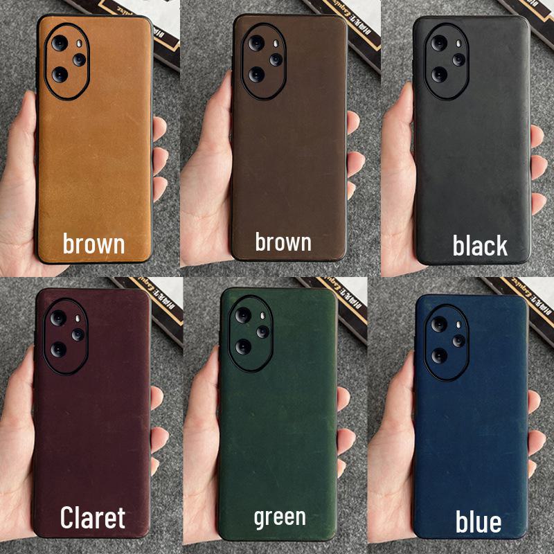 Premium Genuine Leather Protective Case for Honor 50 Series.