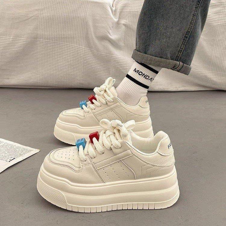 Premium thick-soled muffin heightening board shoes super hot new spring and summer casual sports shoes