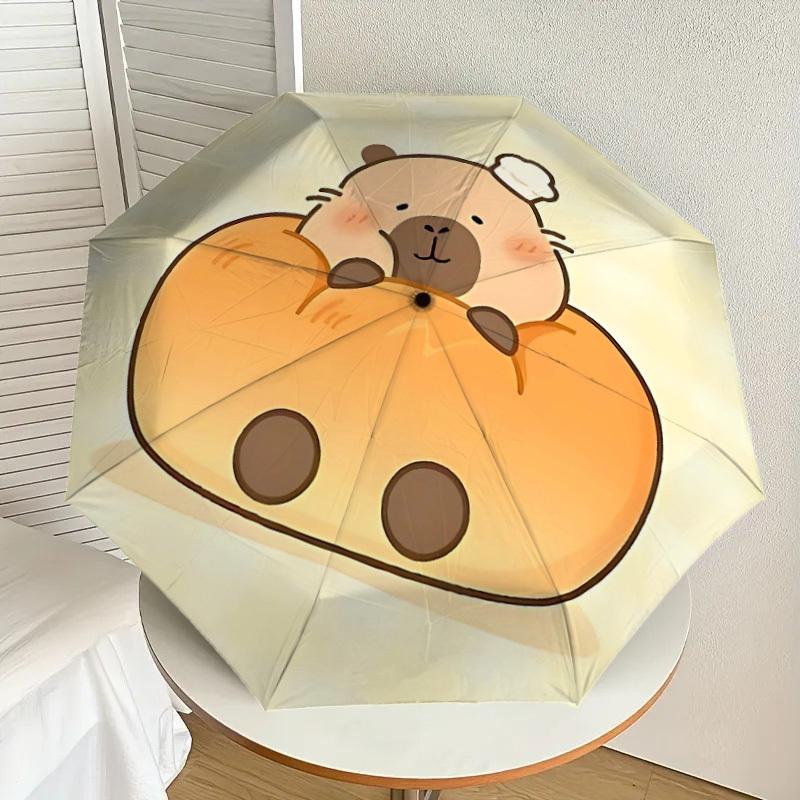1PC Cute Cabibala Umbrella-8-Rib Reinforced, Automatic Open, Lightweight & Durable, Cute Fashion Accessory for Outdoor-T322