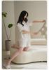 Xuan Liang Sleepwear Women's Summer Pure Cotton Short Sleeved Shorts New Casual Simple White Large Home Furnishing Set