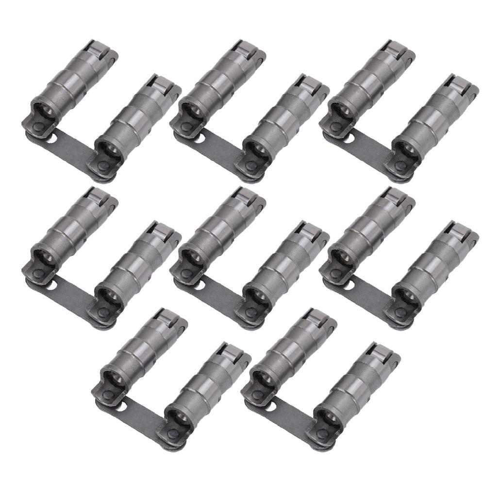 8PCS Hydraulic Roller Lifter Set Alloy Steel Roller Lifters with Link Bar Replacement for SBC 350 265 400 V8