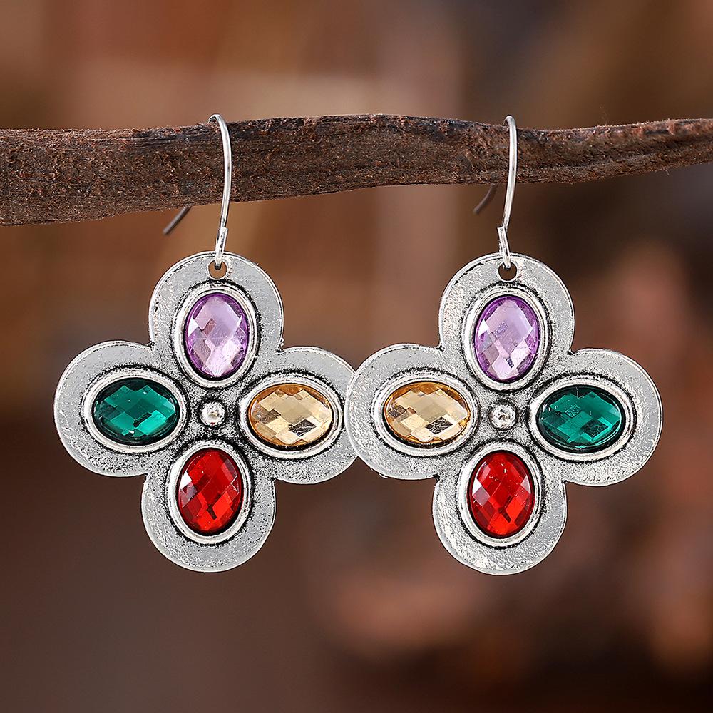 

Модные висячие серьги для женских украшений разноцветный