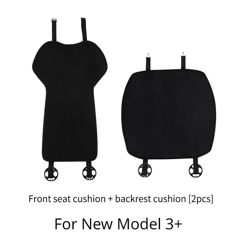 Seat Cover Cushion for Tesla New Model 3+ Highland 2024 Flannel Anti-dirty Seat Pad Mats Flocking Mat Car Seat Cover Accessories