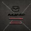 AAFA1 Car Front Bonnet Grill Rear Trunk Emblem Logo Badge For MX5NC 2005-2014 2015 Trunk Logo Sticker Decoration Accessories