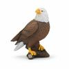 Bald Eagle Figurine with Base Realistic Craggy Carved for Bird Lovers,