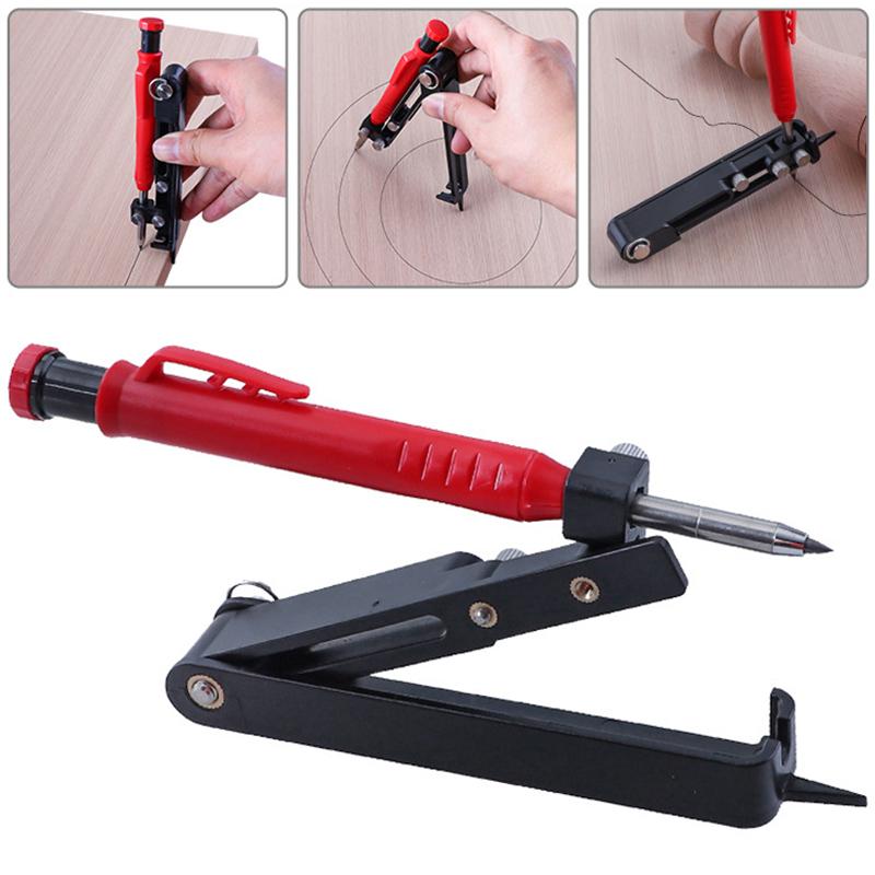 

PDTO Новый контурный скребок для глубоких отверстий, нерегулярный инструмент для измерения радианов, деревообработка