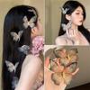 Cute Retro Butterfly Hair Clips Side Clip For Women Girls Sweet Moving Wings Pearl Barrette Headwear Hair Accessories Gifts