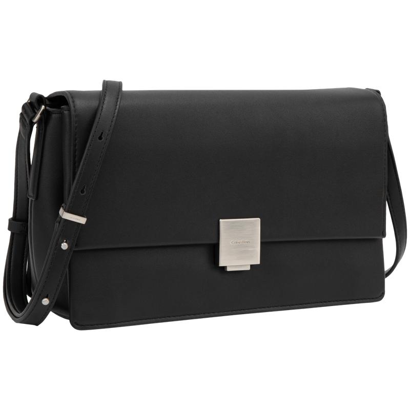 New CALVIN KLEIN Synthetic Material Shoulder Bag Women's Space Black 4F3006G-BAE