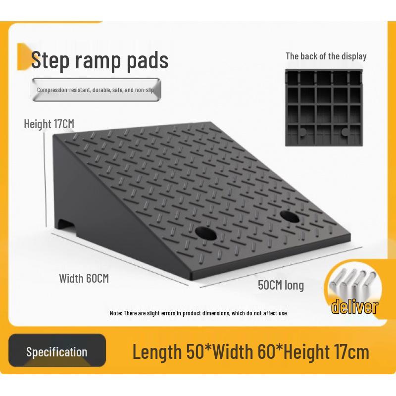 Rubber Curb & Threshold Ramp Mat for Home and Car 