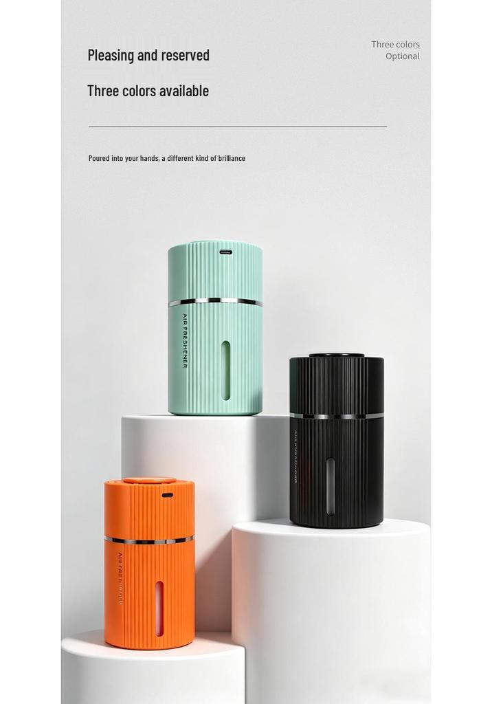 2026 Rechargeable Car Aromatherapy Machine - Long-Lasting Solid Perfume Fan & Cologne Holder