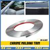 NEW 5M*0.8CM Car Edge Door Window Guard Chrome Molding Trim Protector Strip EXV