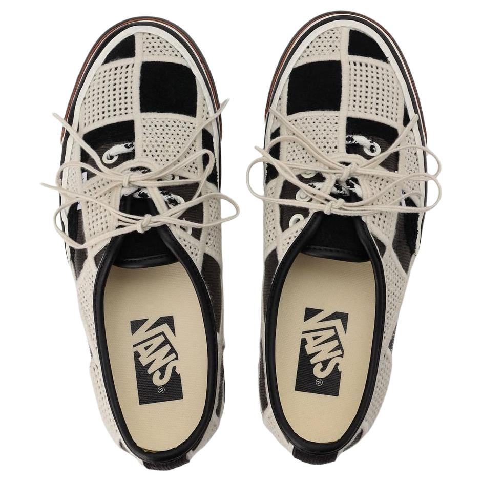 Vans Authentic 44 LX Shell Knit Black Egret Unisex Sneakers VN000Y0RFDB