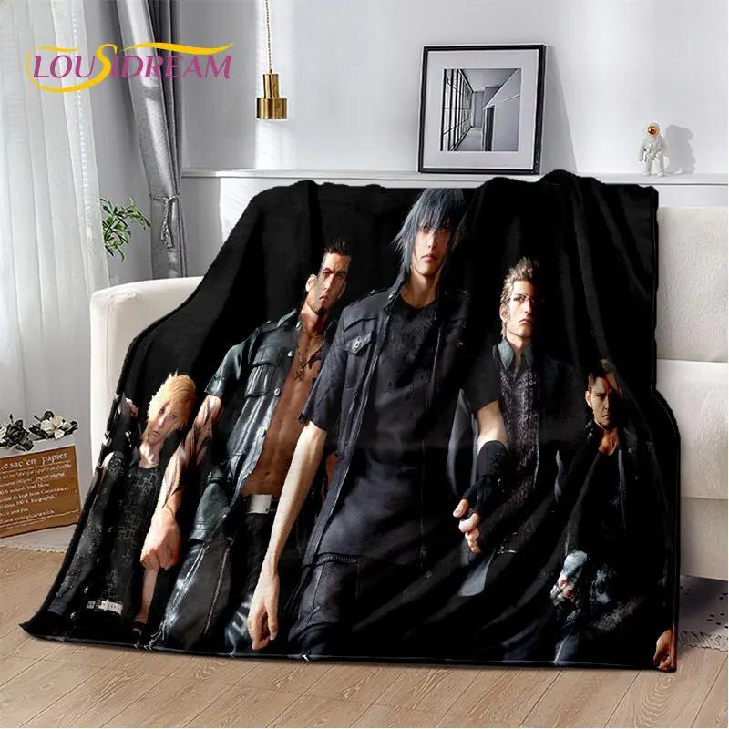 Final Fantasy Series Games Gamer Weiche Plüschdecke, Flanelldecke, Überwurfdecke für Wohnzimmer, Schlafzimmer, Bett, Sofa, Picknick-Abdeckung