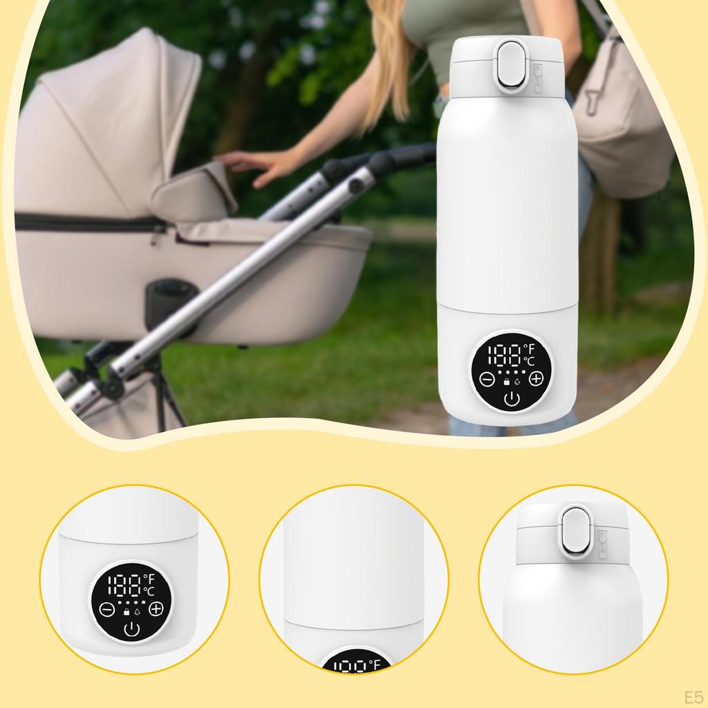 Portable Bottle Warmer for Travel Fast Charging Constant Temperature Keep Warm Most