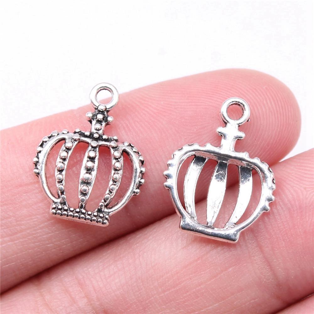 Charms Crown Pendants Minimalist Jewelry Components QC035