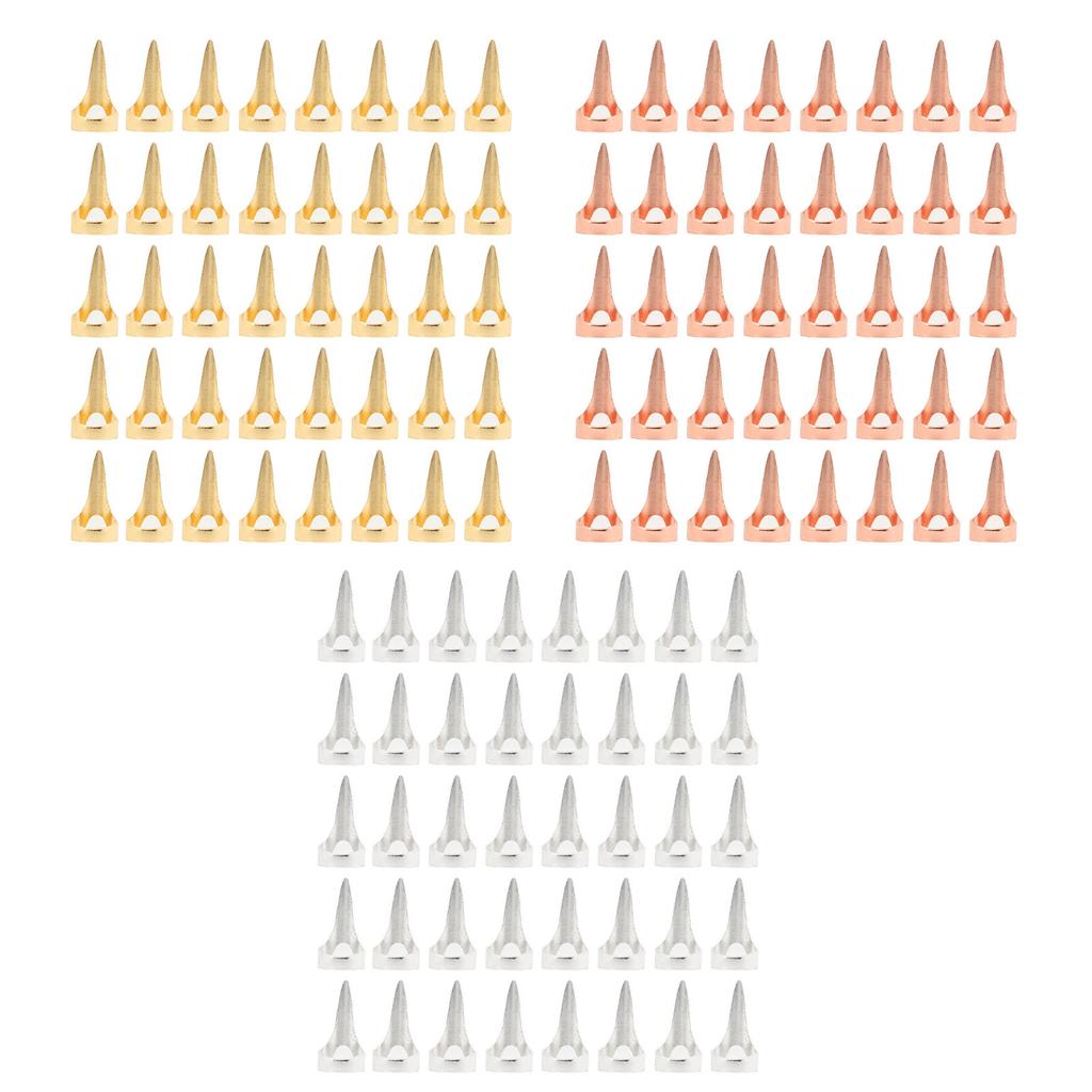 40 Stück Haarabteilungs-Auswahlwerkzeug Legierung Poliert Mühelose Anwendung Flechten Abteilen Ringfinger-Werkzeug